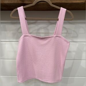 Southern Shirt Textured Crop Top